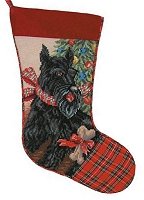 Black Scottie with Ribbon