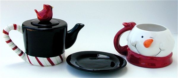 miniature christmas tea sets